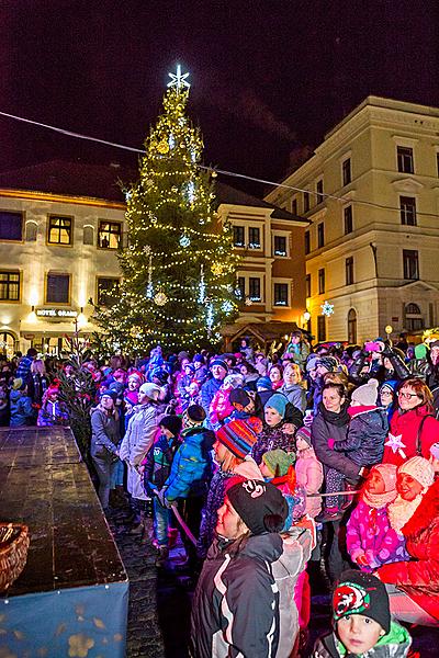 Mikulášská nadílka 5.12.2018, Advent a Vánoce v Českém Krumlově