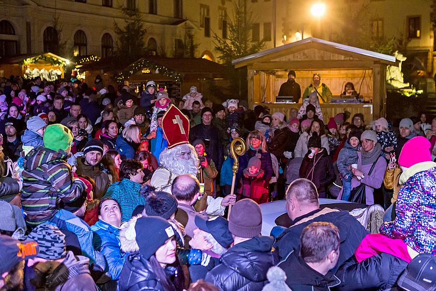 Mikulášská nadílka 5.12.2018, Advent a Vánoce v Českém Krumlově