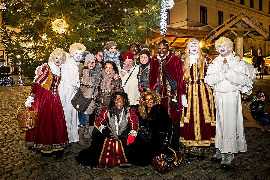 Mikulášská nadílka 5.12.2018, Advent a Vánoce v Českém Krumlově