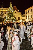 Andělský průvod městem Český Krumlov 7.12.2018, foto: Lubor Mrázek