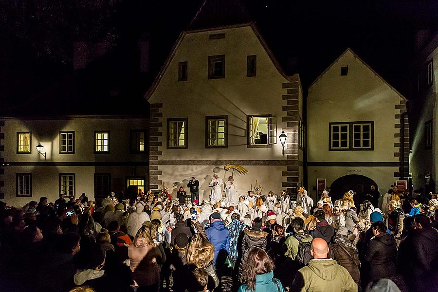 Andělský průvod městem Český Krumlov 7.12.2018