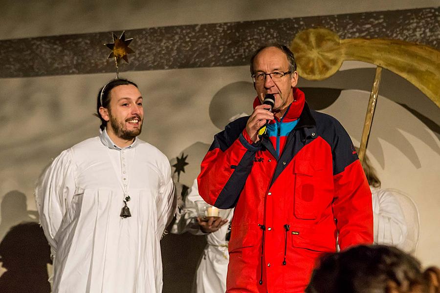 Angelic Procession Through Town Český Krumlov 7.12.2018