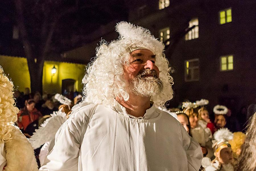 Andělský průvod městem Český Krumlov 7.12.2018