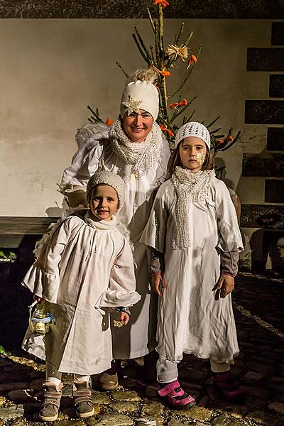 Angelic Procession Through Town Český Krumlov 7.12.2018