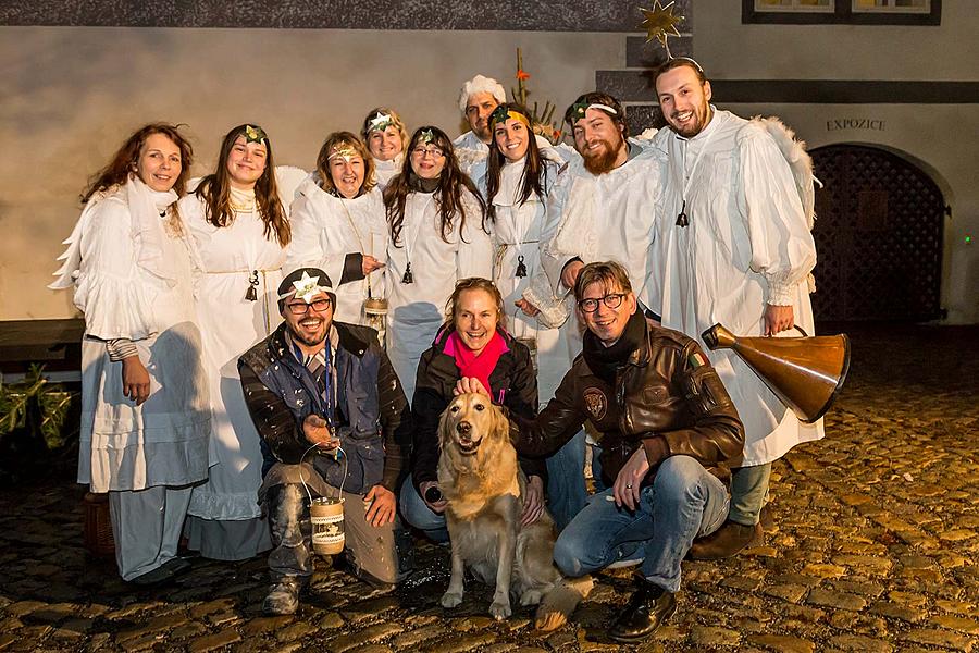 Angelic Procession Through Town Český Krumlov 7.12.2018