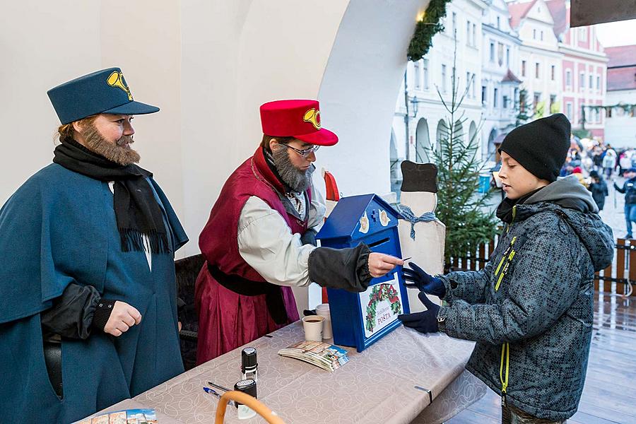 Baby Jesus Postal Office at U Zlatého Anděla and arrival of the White Lady, 9.12.2018