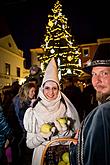 Baby Jesus Postal Office at U Zlatého Anděla and arrival of the White Lady, 9.12.2018, photo by: Lubor Mrázek