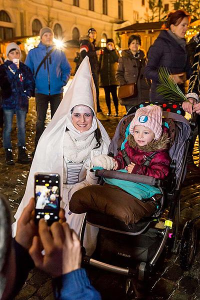 Baby Jesus Postal Office at U Zlatého Anděla and arrival of the White Lady, 9.12.2018