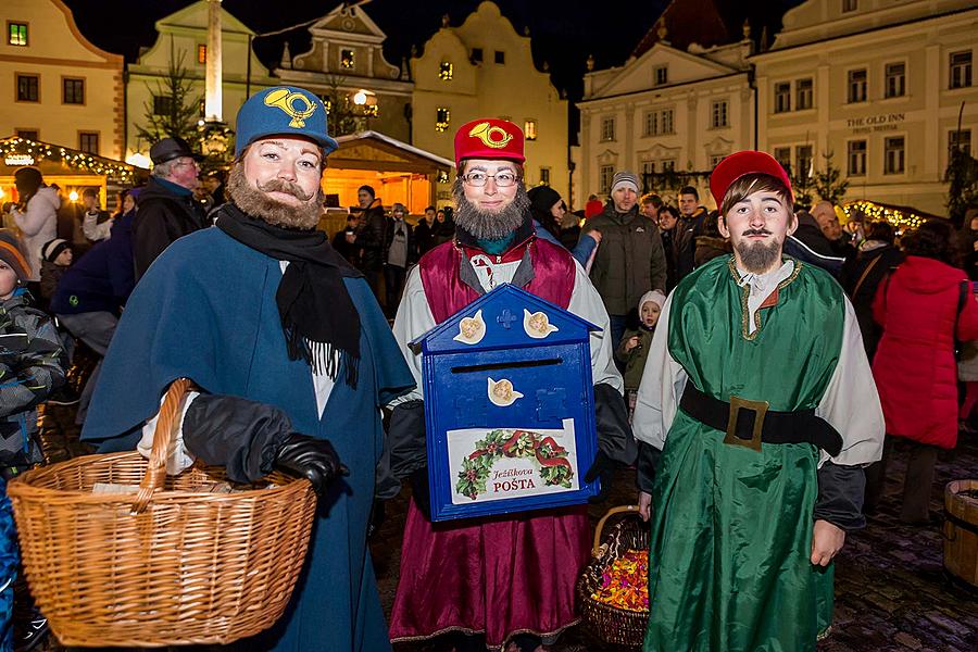 Baby Jesus Postal Office at U Zlatého Anděla and arrival of the White Lady, 9.12.2018