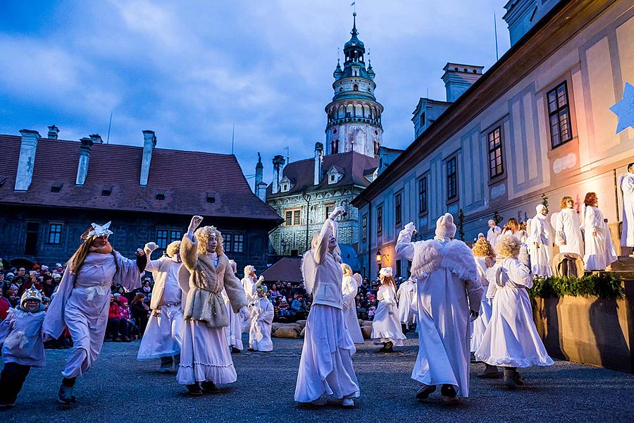 Lebende Krippe, 23.12.2018, Advent und Weihnachten in Český Krumlov