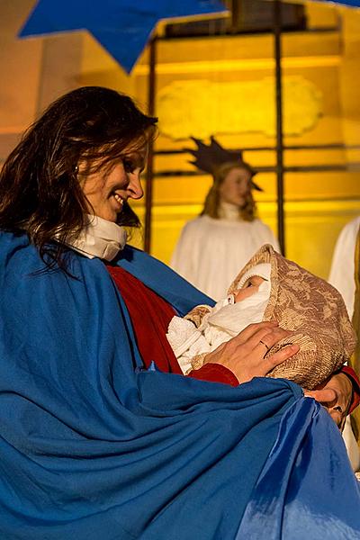 Live Nativity Scene, 23.12.2018, Advent and Christmas in Český Krumlov