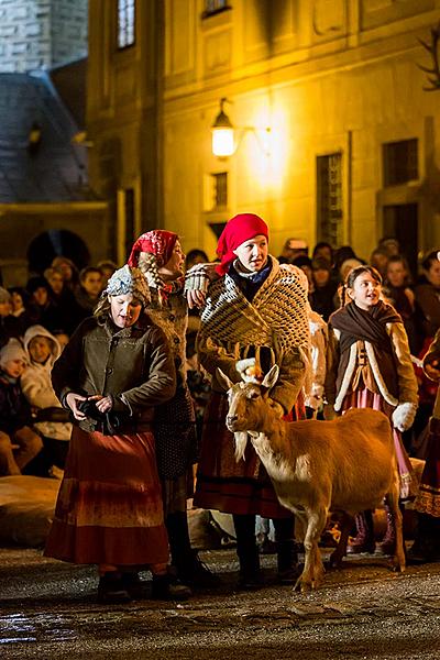 Live Nativity Scene, 23.12.2018, Advent and Christmas in Český Krumlov