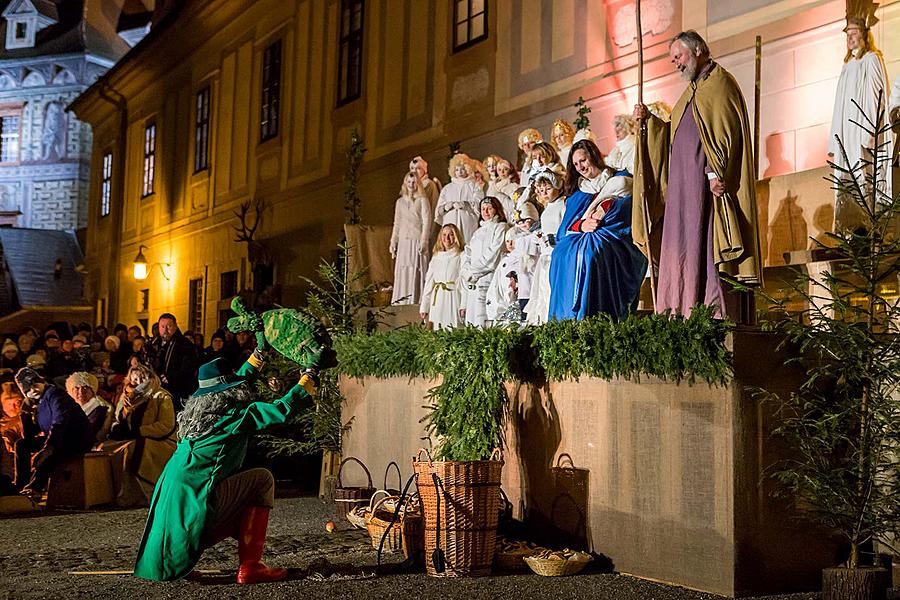 Lebende Krippe, 23.12.2018, Advent und Weihnachten in Český Krumlov