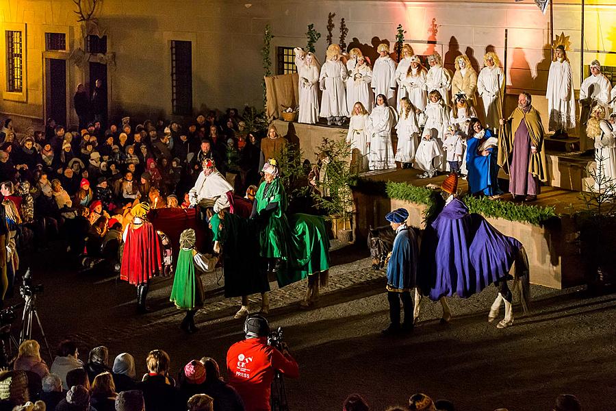 Lebende Krippe, 23.12.2018, Advent und Weihnachten in Český Krumlov