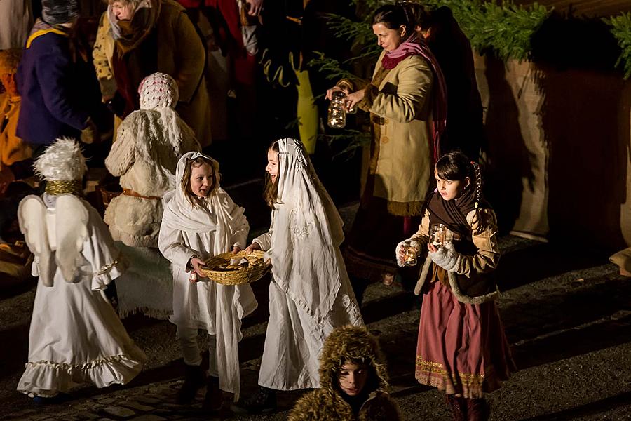 Lebende Krippe, 23.12.2018, Advent und Weihnachten in Český Krumlov