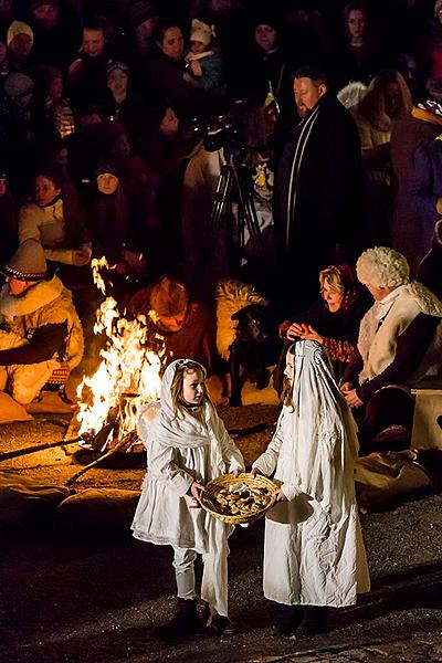 Lebende Krippe, 23.12.2018, Advent und Weihnachten in Český Krumlov