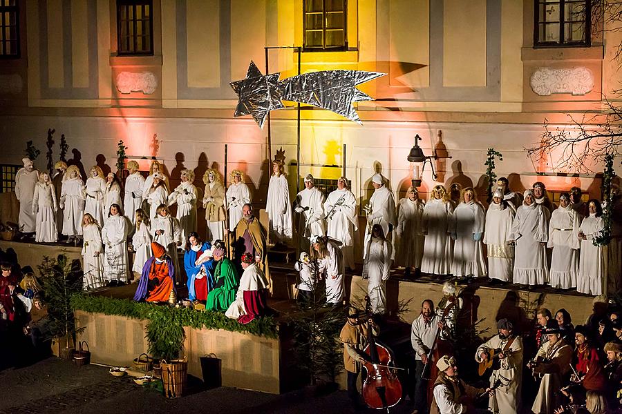 Lebende Krippe, 23.12.2018, Advent und Weihnachten in Český Krumlov