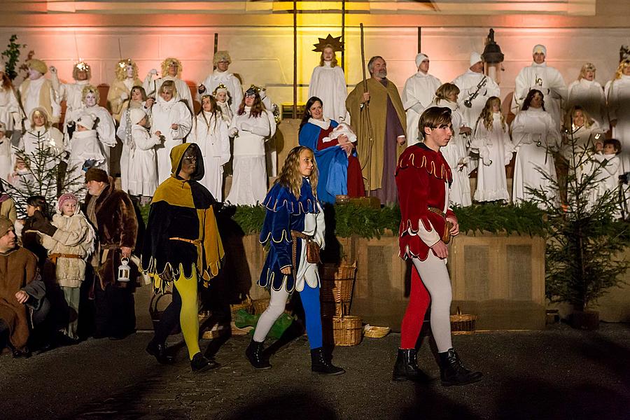 Live Nativity Scene, 23.12.2018, Advent and Christmas in Český Krumlov