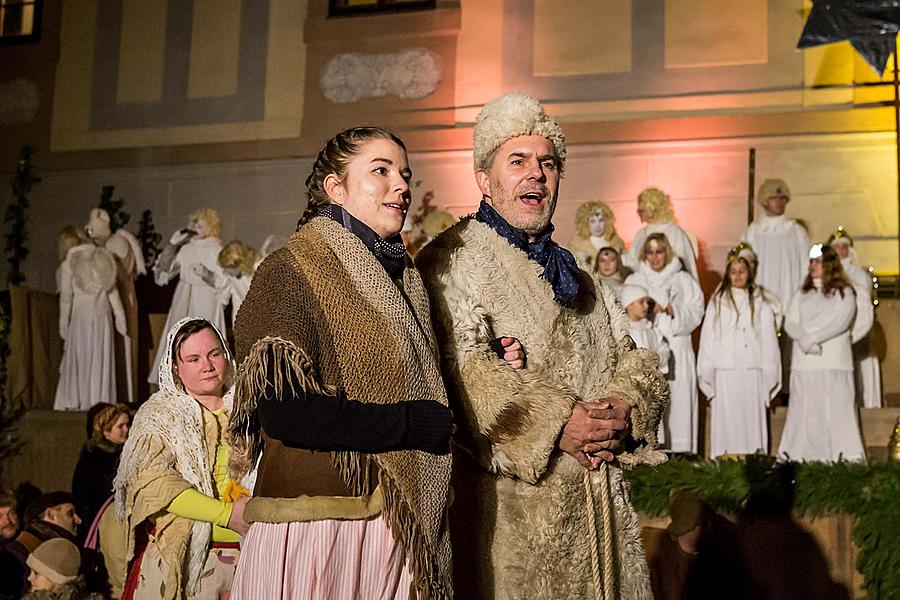 Lebende Krippe, 23.12.2018, Advent und Weihnachten in Český Krumlov