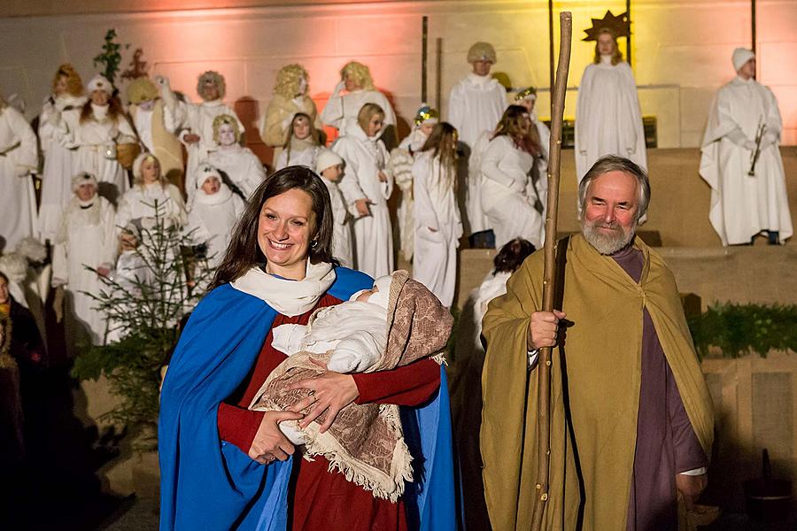 Lebende Krippe, 23.12.2018, Advent und Weihnachten in Český Krumlov