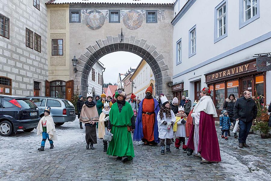 Three Kings, 6.1.2019, Advent and Christmas in Český Krumlov