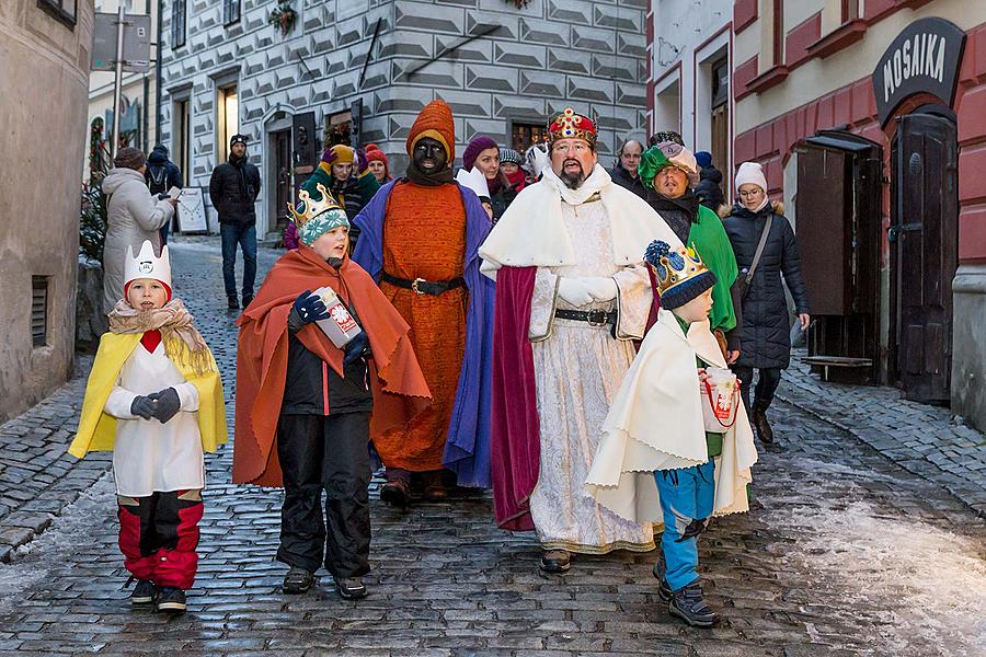 Three Kings, 6.1.2019, Advent and Christmas in Český Krumlov