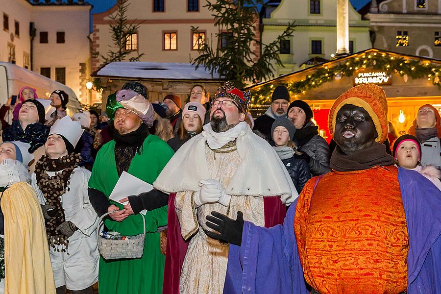 Tři králové, 6.1.2019, Advent a Vánoce v Českém Krumlově