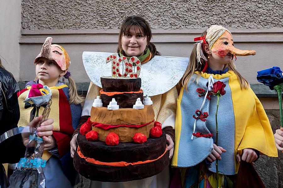 Carnival parade in Český Krumlov, 5th March 2019