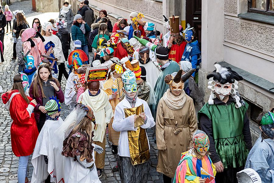 Carnival parade in Český Krumlov, 5th March 2019