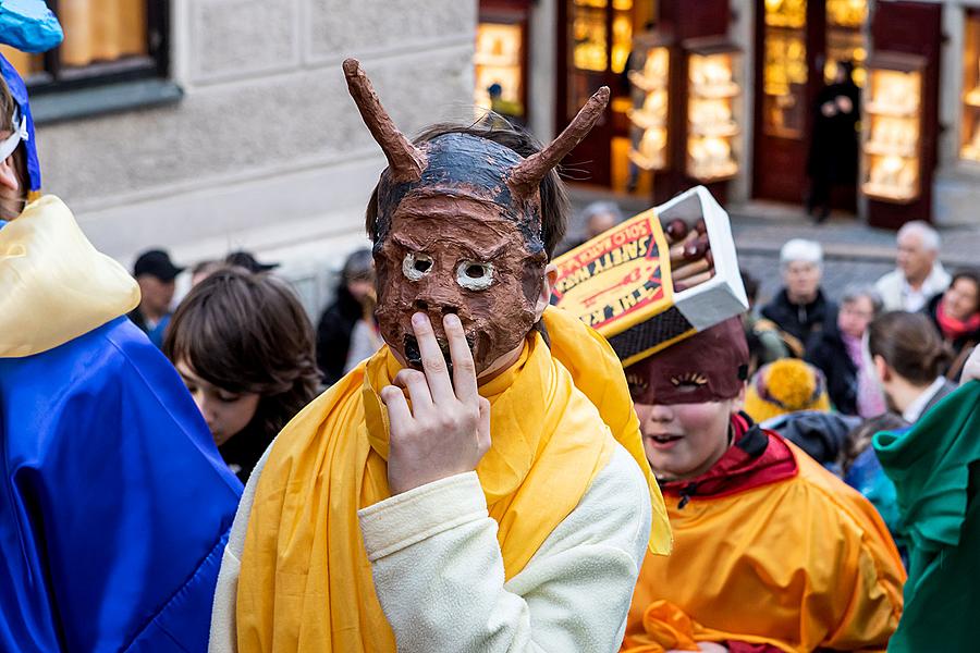 Carnival parade in Český Krumlov, 5th March 2019