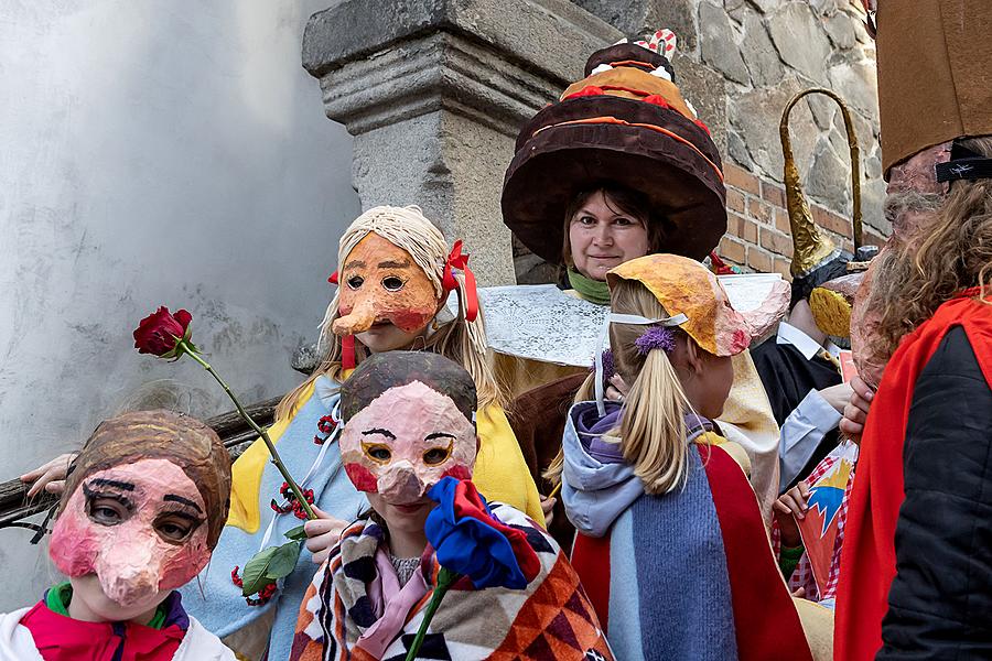 Carnival parade in Český Krumlov, 5th March 2019