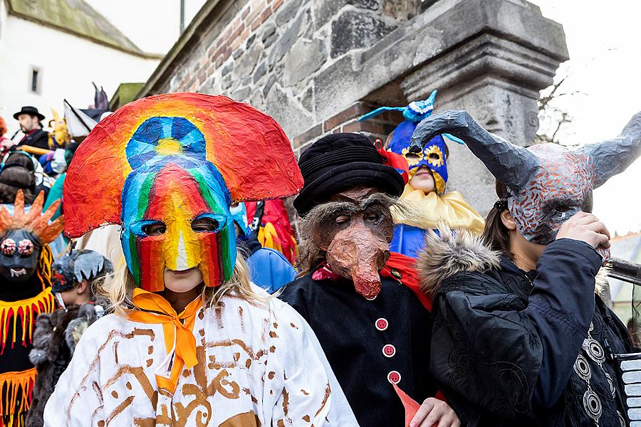 Masopustní průvod v Českém Krumlově, 5. března 2019