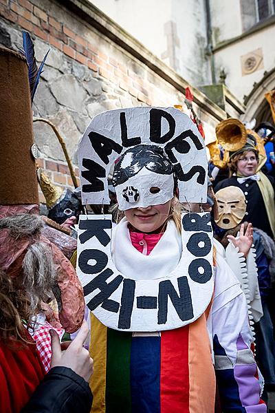 Carnival parade in Český Krumlov, 5th March 2019