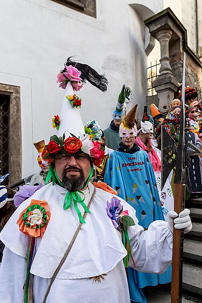 Carnival parade in Český Krumlov, 5th March 2019