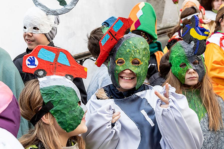 Carnival parade in Český Krumlov, 5th March 2019