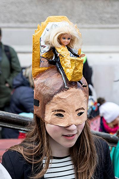 Carnival parade in Český Krumlov, 5th March 2019