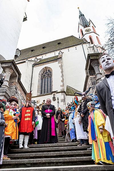 Carnival parade in Český Krumlov, 5th March 2019