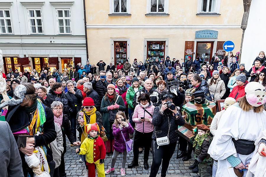 Masopustní průvod v Českém Krumlově, 5. března 2019