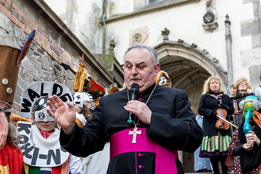 Masopustní průvod v Českém Krumlově, 5. března 2019