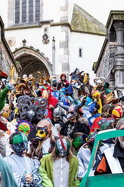 Carnival parade in Český Krumlov, 5th March 2019