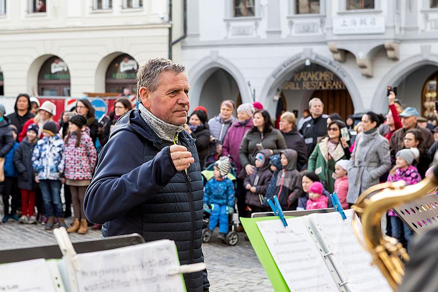 Carnival parade in Český Krumlov, 5th March 2019