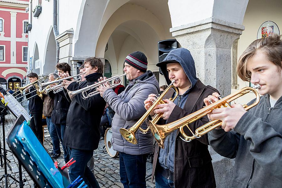 Masopustní průvod v Českém Krumlově, 5. března 2019