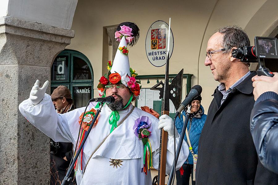 Carnival parade in Český Krumlov, 5th March 2019