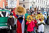 Carnival parade in Český Krumlov, 5th March 2019, photo by: Lubor Mrázek