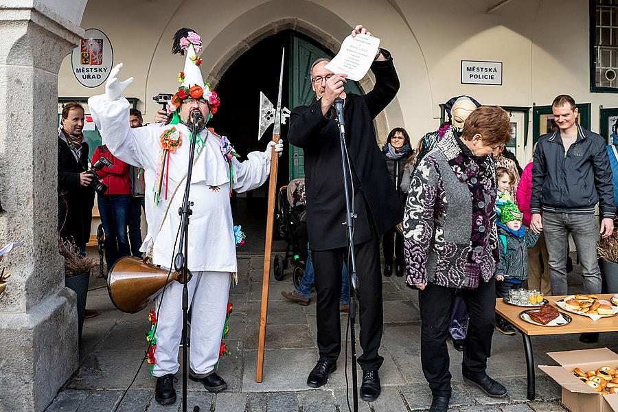 Carnival parade in Český Krumlov, 5th March 2019