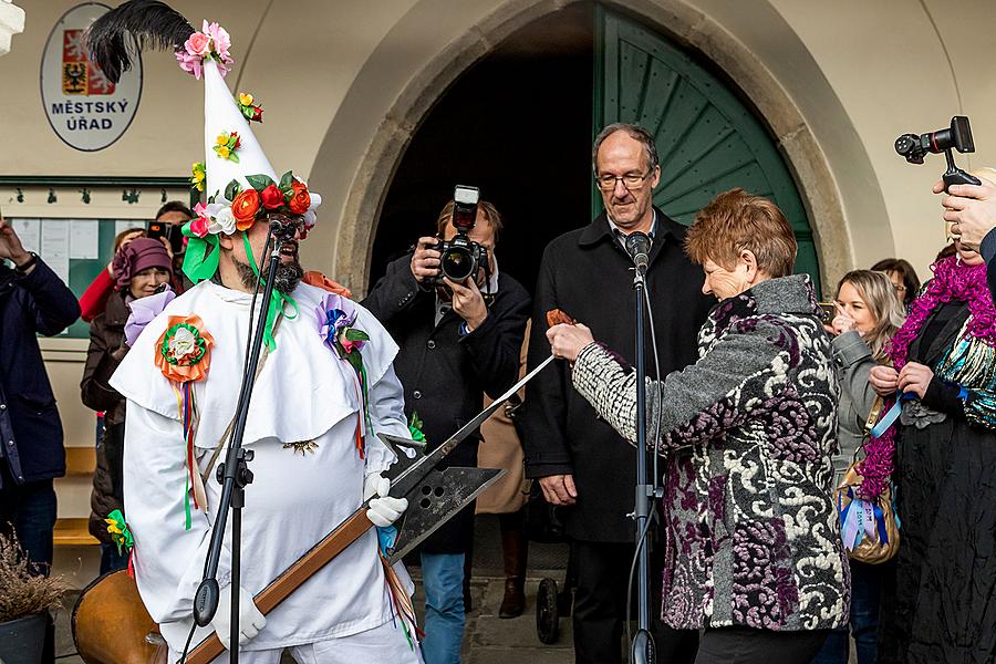 Carnival parade in Český Krumlov, 5th March 2019