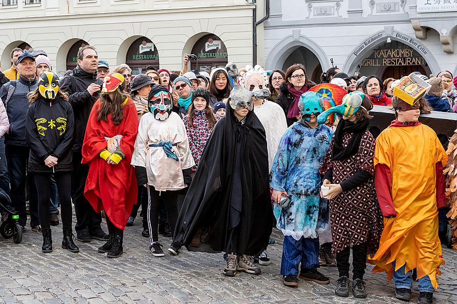 Carnival parade in Český Krumlov, 5th March 2019