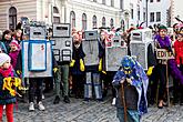 Carnival parade in Český Krumlov, 5th March 2019, photo by: Lubor Mrázek