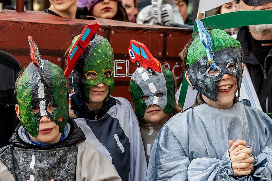 Carnival parade in Český Krumlov, 5th March 2019