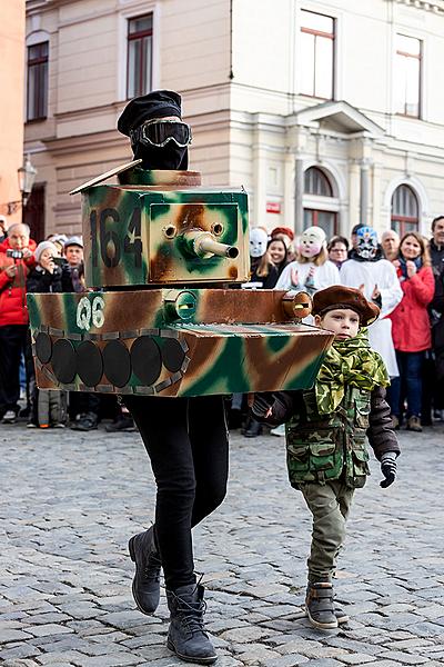 Carnival parade in Český Krumlov, 5th March 2019